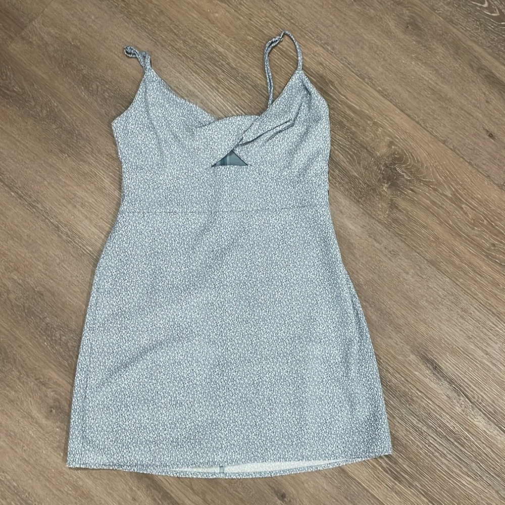Abercrombie Mini Dress size M, light blue floral dress